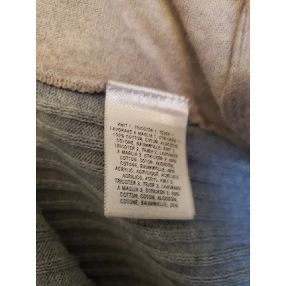 Sparrow Womens S Cardigan Open Front Cropped Back Anthropologie Waterfall Gray - Picture 6 of 6